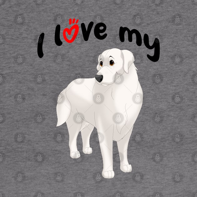 I Love My Great Pyrenees Dog by millersye